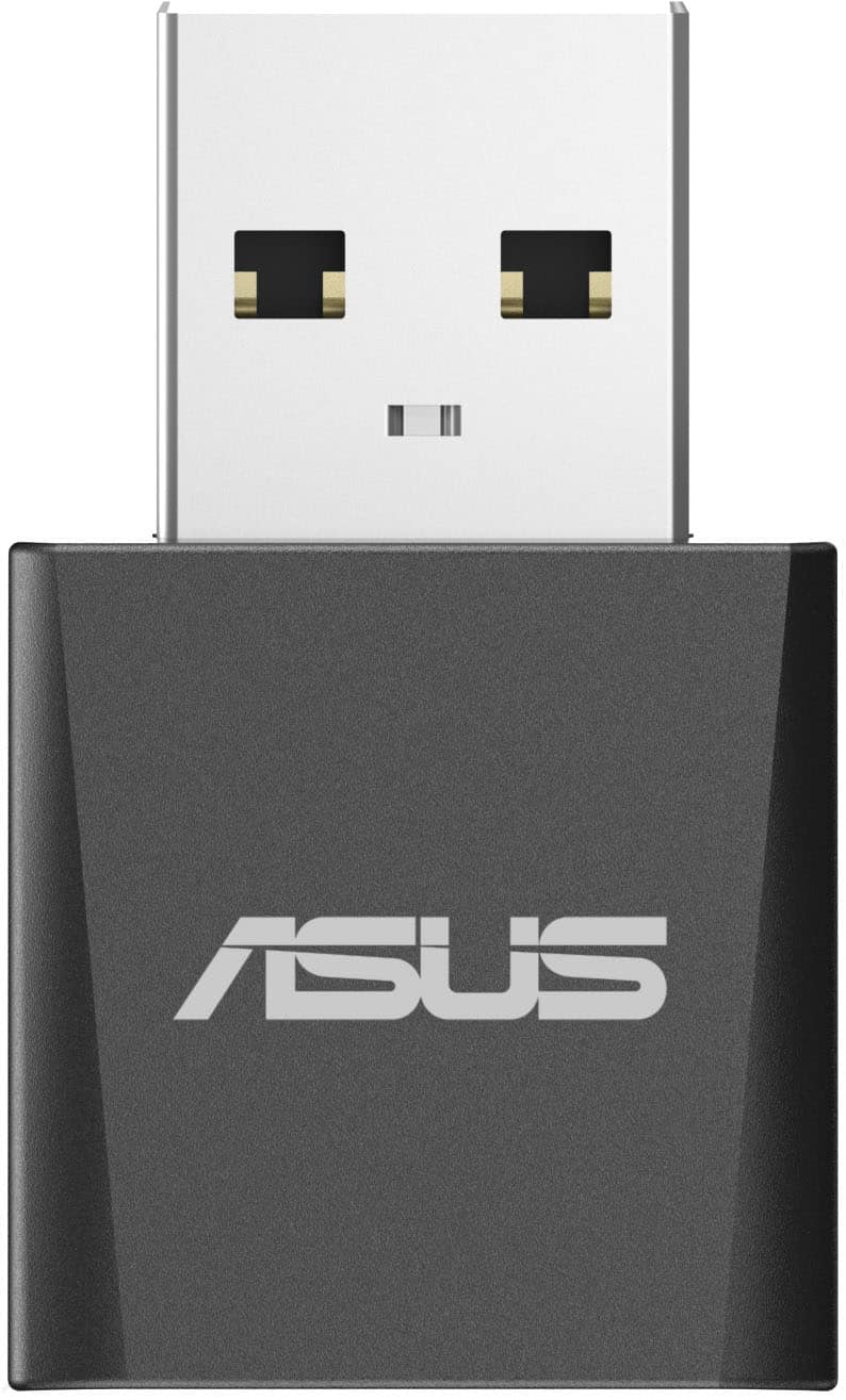ASUS - USB-BE92 Nano Tri-Band Wi-Fi 7 USB Network Adapter - Black