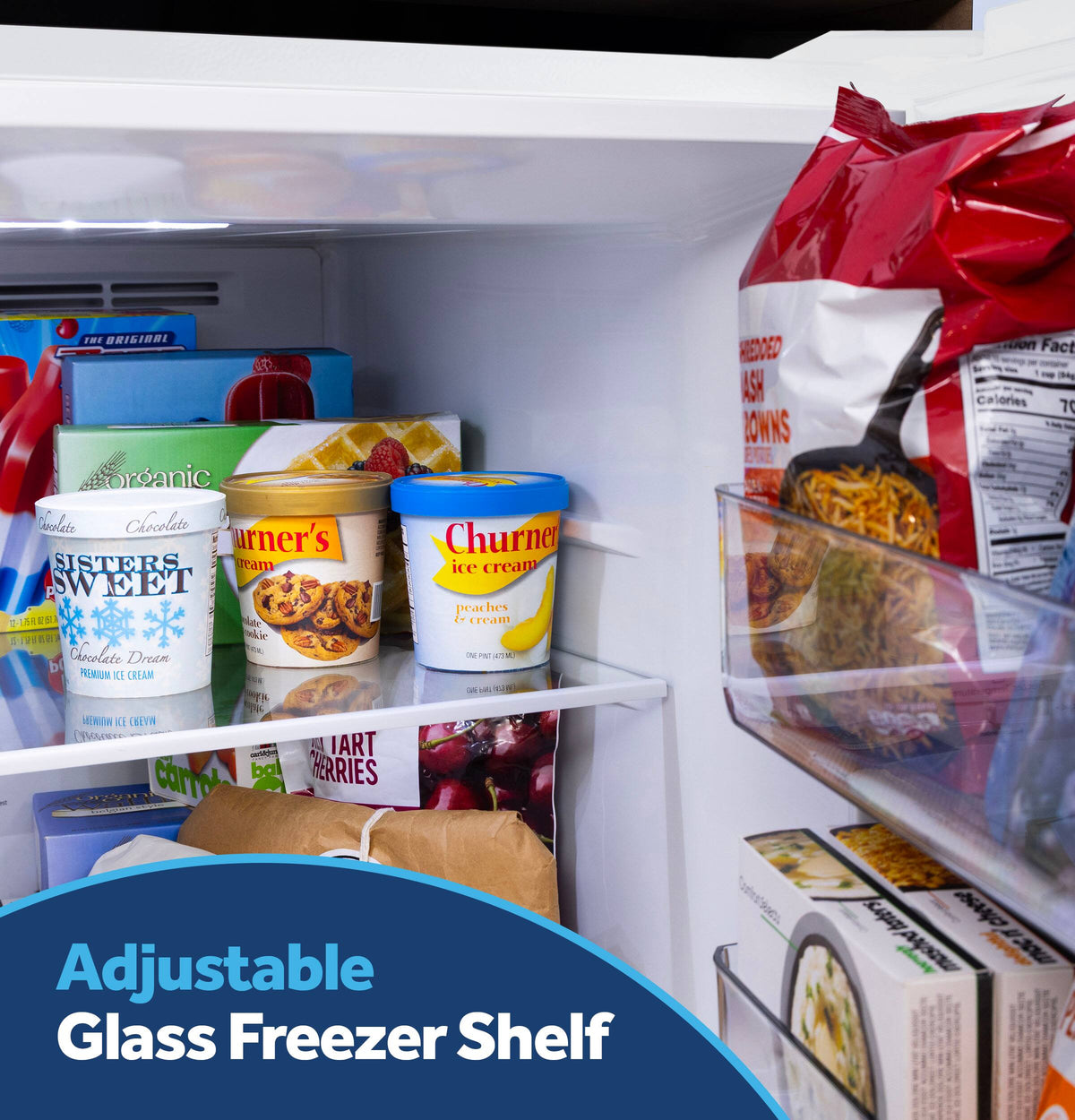 GE - 30 in. Wide 21 Cu. Ft. Freestanding Garage Ready Top Freezer Refrigerator with Bright LED Lighting - White