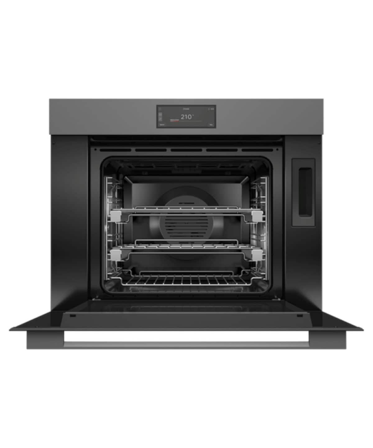 Fisher & Paykel - 30" Single Combination Steam Oven, 6.8" Touchscreen - Minimal Grey - Gray