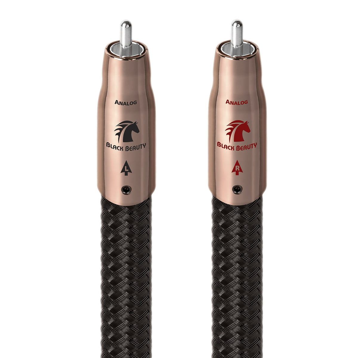 AudioQuest - Black Beauty RCA > RCA 9.8' Analog Audio Interconnect Cable - Black on Black