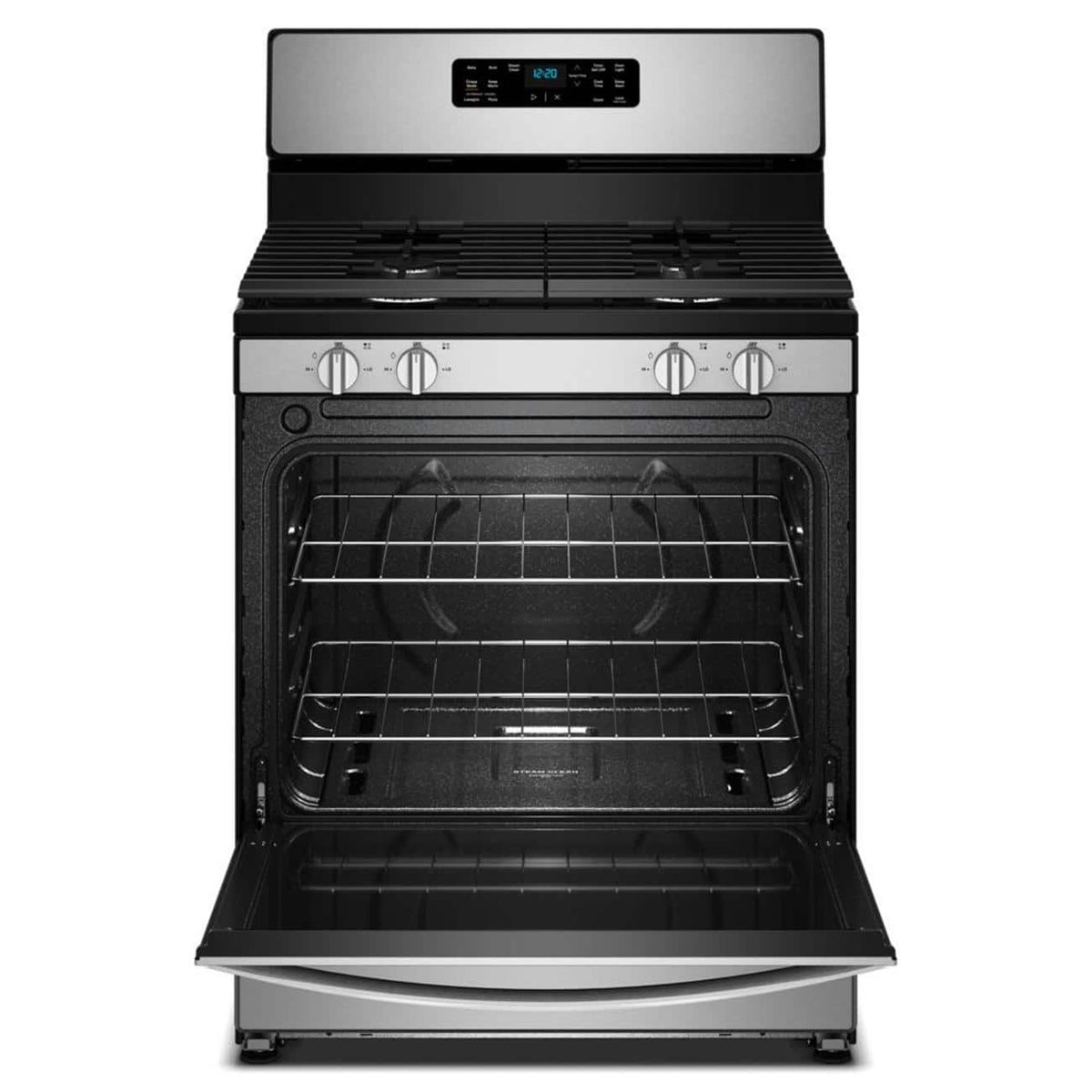Whirlpool - 30-inch Gas Range with Crispy Mode and Dishwasher Safe Grates - Stainless Steel