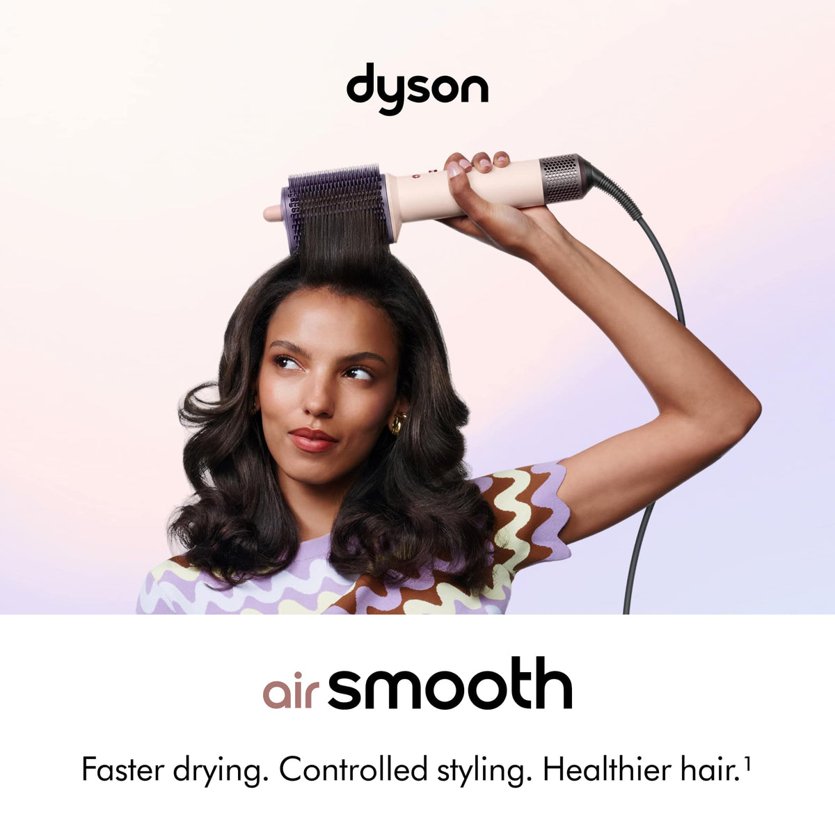 Dyson - AirSmooth Styling Brush For Faster Drying - Ceramic Pink / Rose Gold