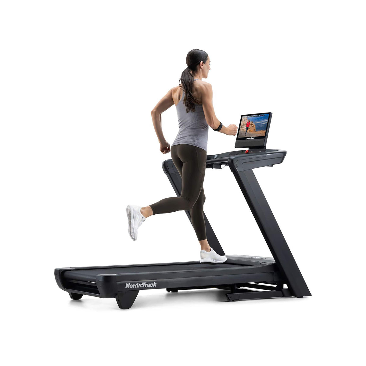 NordicTrack - Commercial 1750 Treadmill with 16" Pivoting Touchscreen - Black
