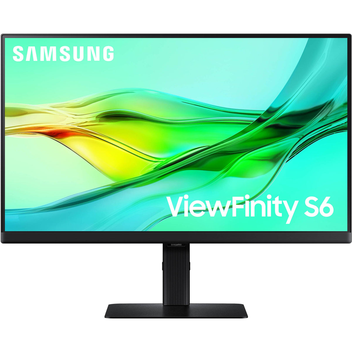 Samsung - 27" ViewFinity S6 (S60D) QHD HDR10 High Resolution Monitor (DisplayPort, HDMI, USB) - Black
