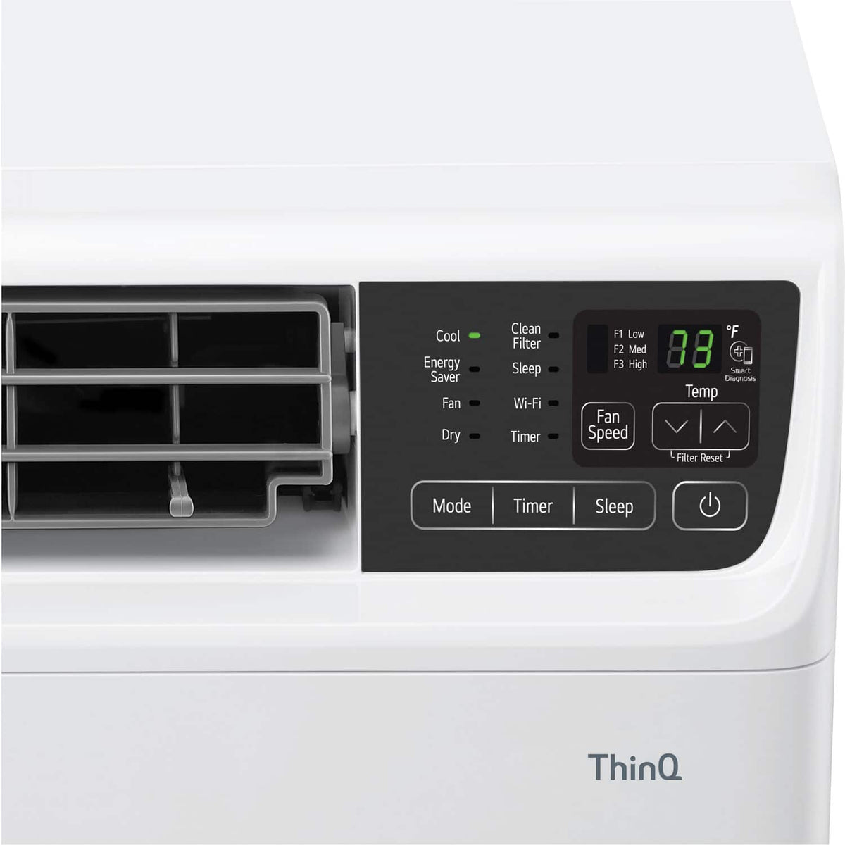 LG - 550 Sq. Ft. 12,000 BTU Smart Inverter Window Air Conditioner - White