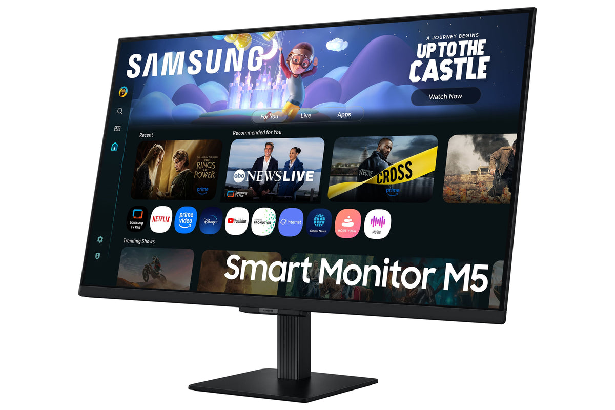 Samsung - 32" M5 (M50F) FHD Smart Monitor with Built-in Speakers - Black