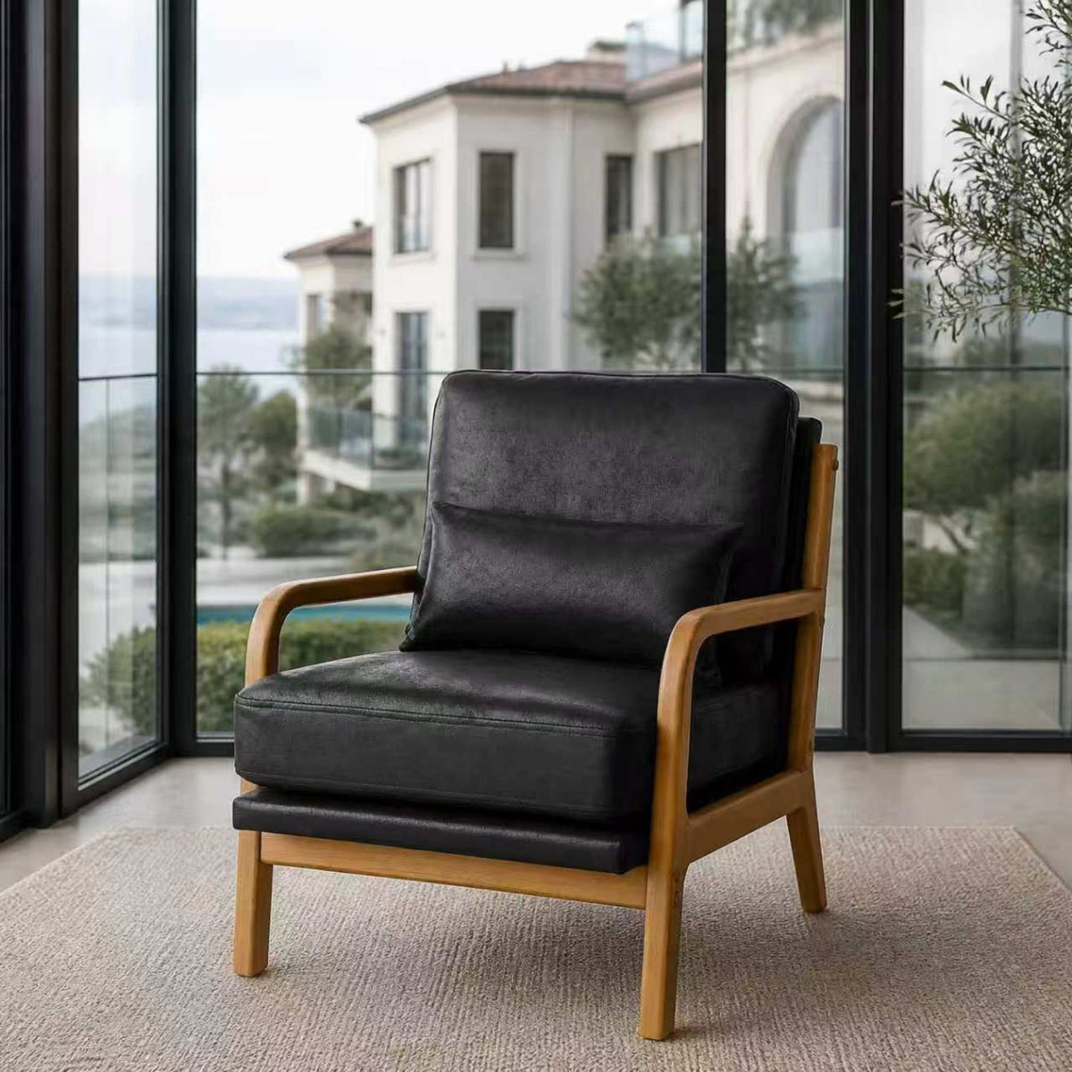 Sillón compacto de diseño para sala de estar