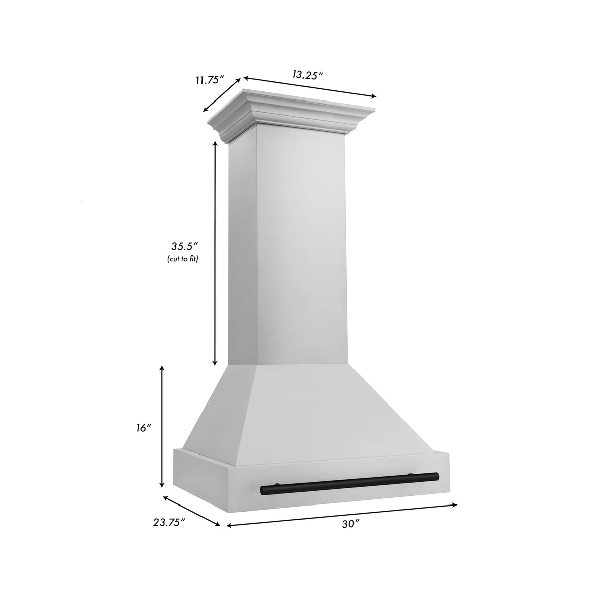 ZLINE Autograph Edition - 30 inches - Externally Vented - Wall Range Hood - Stainless Steel