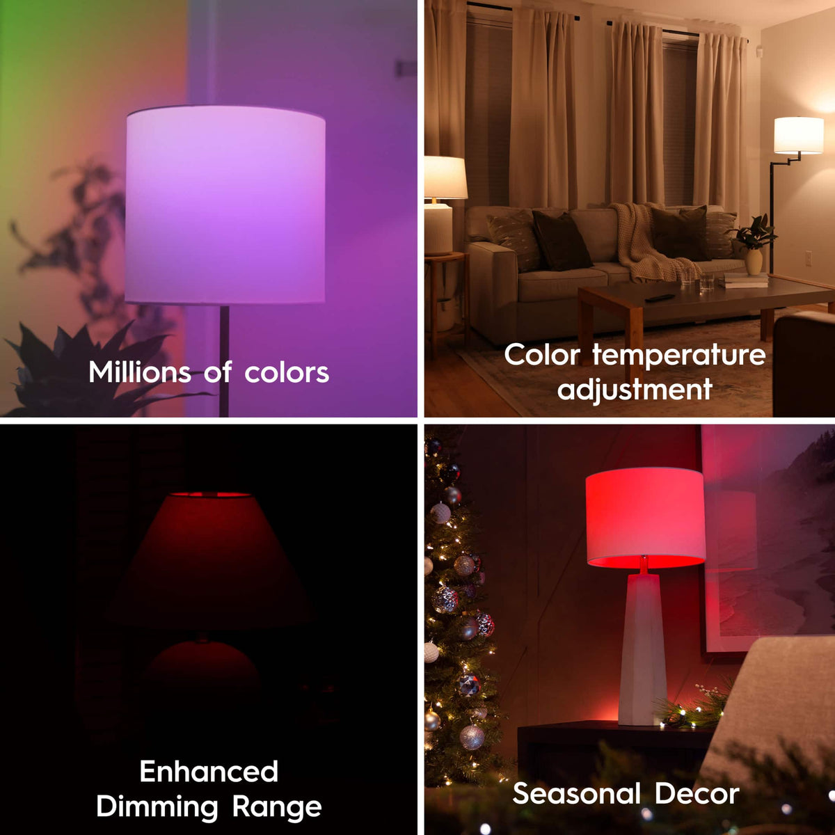 Cync - A19 LED Light Bulb, Matter Compatible, Color Changing, 1pk - Full Color