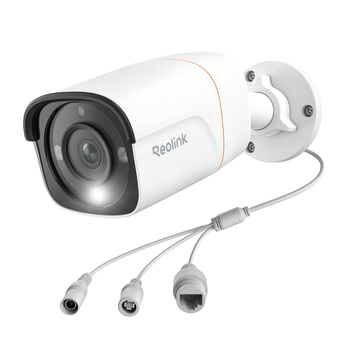 Reolink - Indoor/Outdoor Add On or Stand Alone Wired PoE 4K+ 12MP Security Bullet IP Camera, Smart AI Search, Color Night Vision - White