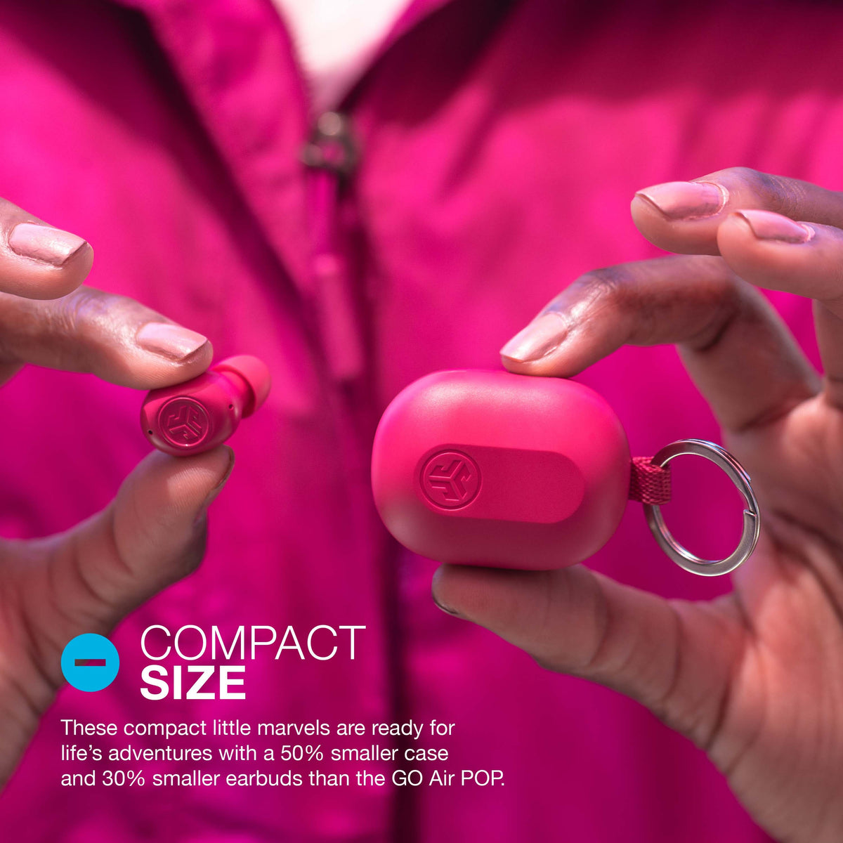 JLab - JBuds Mini True Wireless Earbuds - Pink