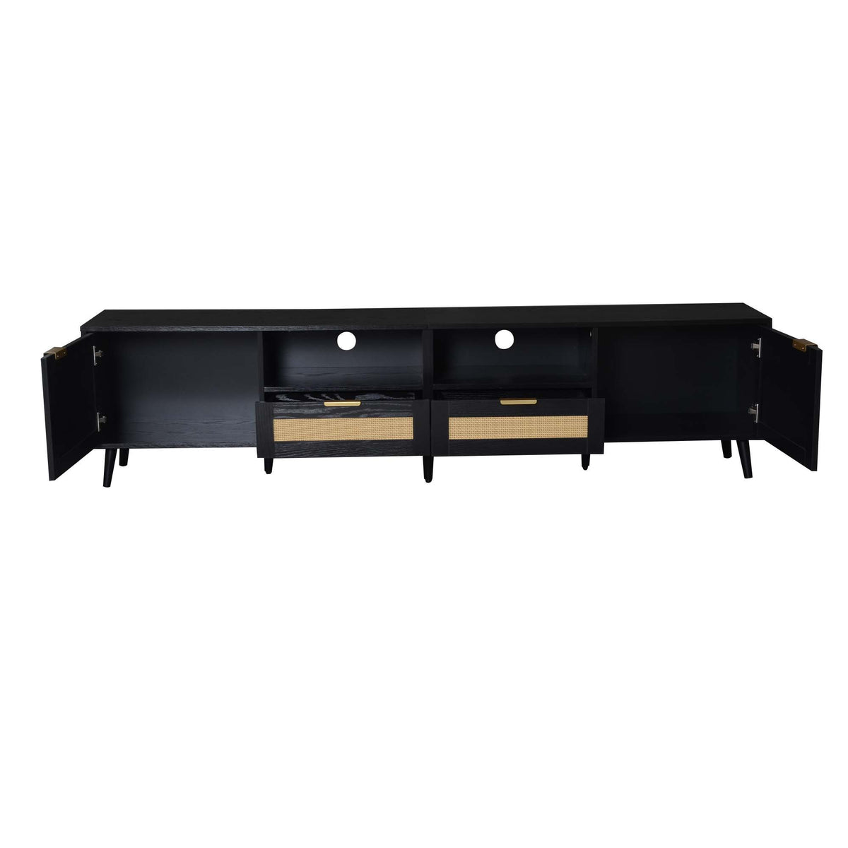 TV Stand, Media Console With Cable Management