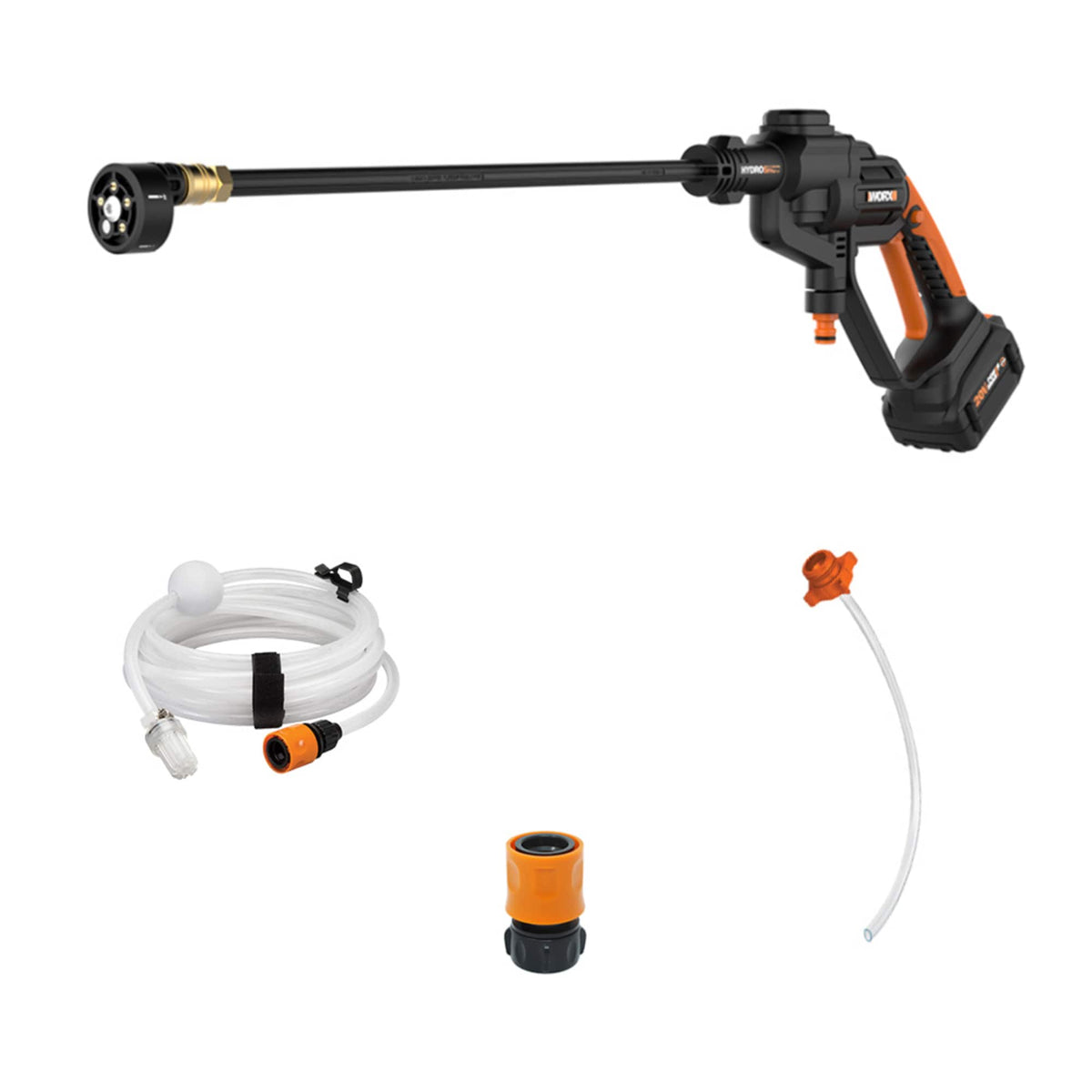 WORX - WG620 20V Power Share Cordless Hydroshot Portable Power Cleaner (4 Ah Battery and Charger Included) - Black