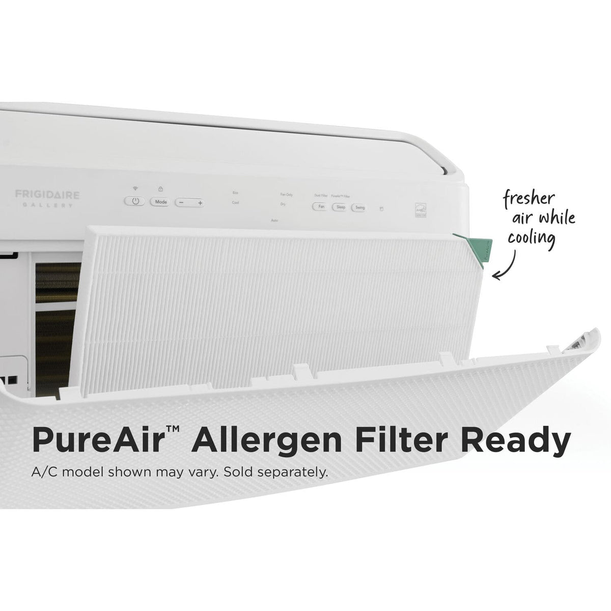 Frigidaire - 700 Sq. Ft. 14,000 BTU Inverter Smart Window Air Conditioner - White