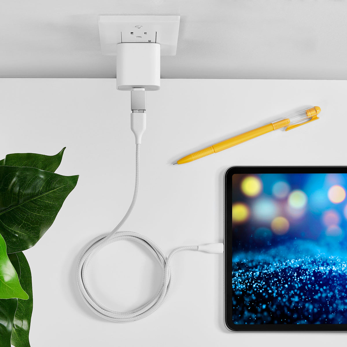 Best Buy essentials™ - Female USB to Male USB-C Adapter (2-Pack) - Silver