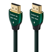 AudioQuest - Forest 48 9.8' 4K-8K-10K 48Gbps In-Wall Rated HDMI Cable - Black with Green Stripes