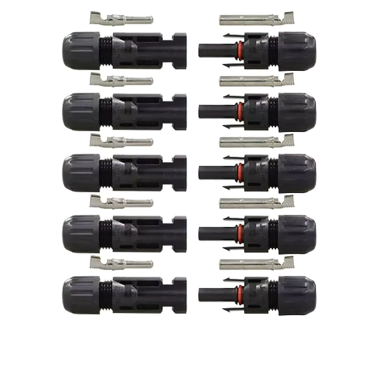 Renogy - Solar Connectors Male & Female - Black