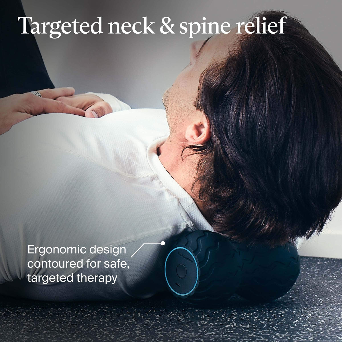 Therabody - WaveDuo - Vibrating Roller Contoured For The Back, Neck & Spine - Black