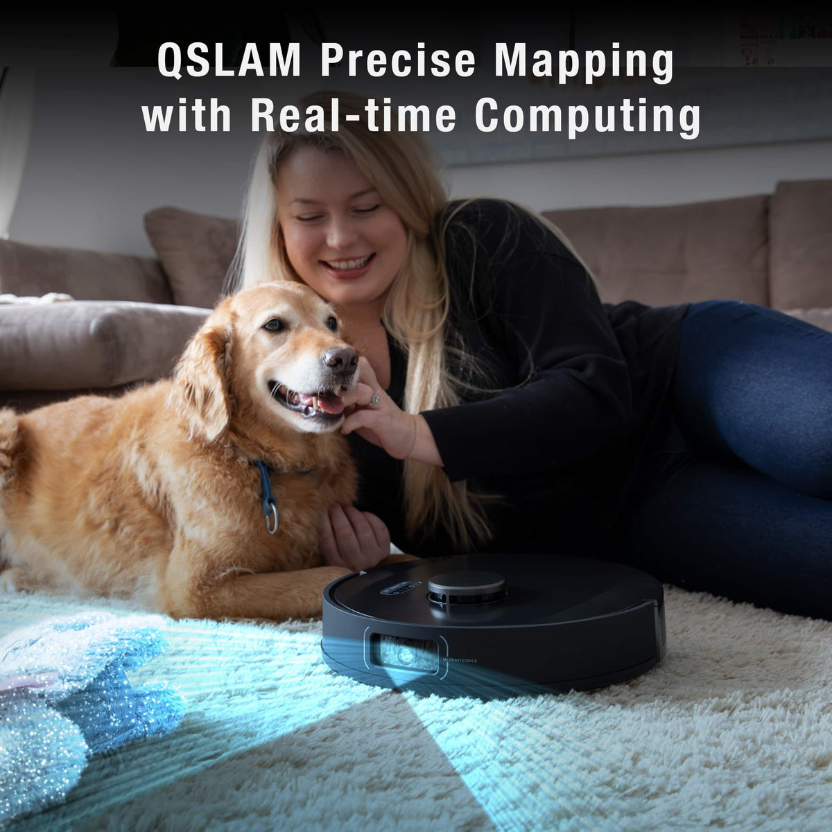 bObsweep - UltraVision Pet Self-Empty Robot Vacuum & Mop, 1.5 Gal 180-Day Dock, App & Voice Control, US Engineered - Gunmetal Stainless Steel