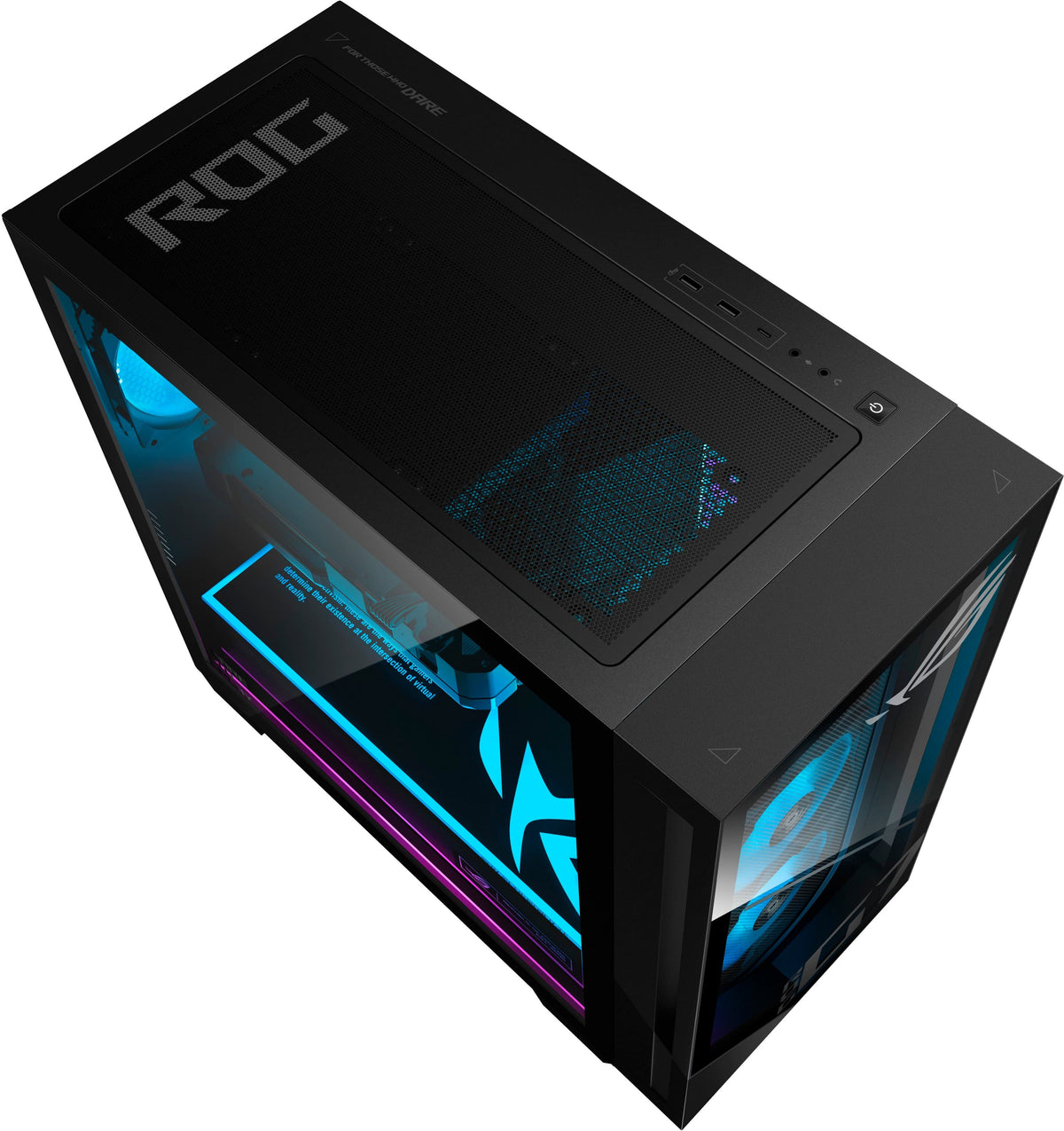 ASUS - ROG G700 Gaming Desktop - Intel Core Ultra 7 - 16GB Memory - NVIDIA GeForce RTX 5070 12GB - 1TB SSD - Black