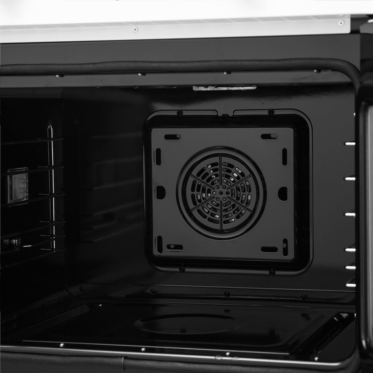Forno Appliances - Asti 7.36 Cu. Ft. Electric Double Wall Oven with Upper French Doors and Antique Brass Accents - White