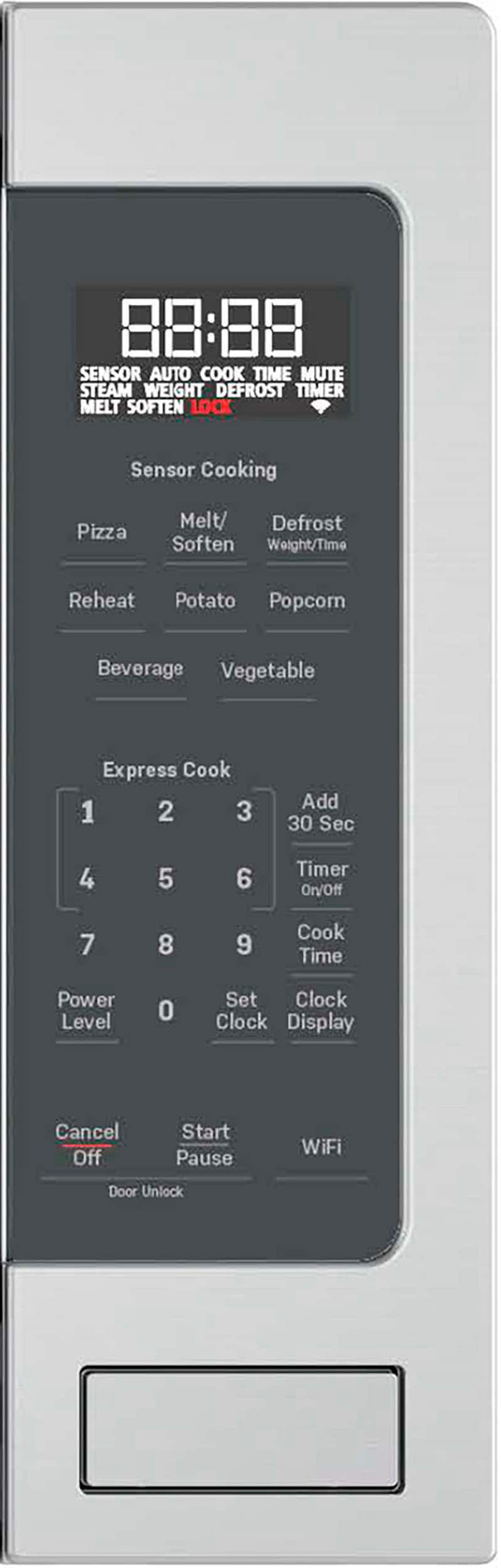 GE Profile - 2.2 Cu. Ft. Countertop Microwave with Sensor Cooking and Scan to Cook Technology - Stainless Steel