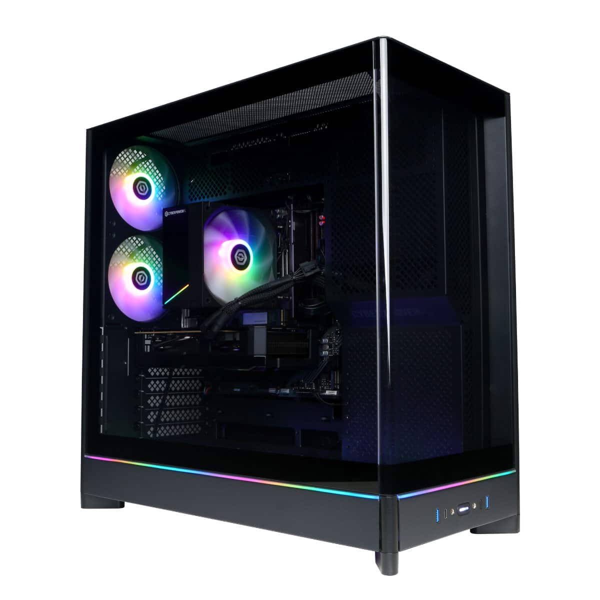 CyberPowerPC - Gaming Desktop - AMD Ryzen 7 8700F - NVIDIA GeForce RTX 5060 8GB - 16GB DDR5 - 1TB PCIe 4.0 SSD Storage - Black
