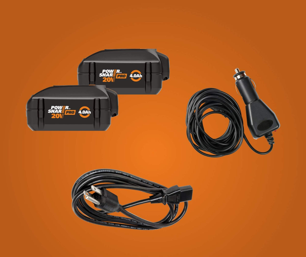 WORX - 20V Battery Powered & Electric Cooler - Black