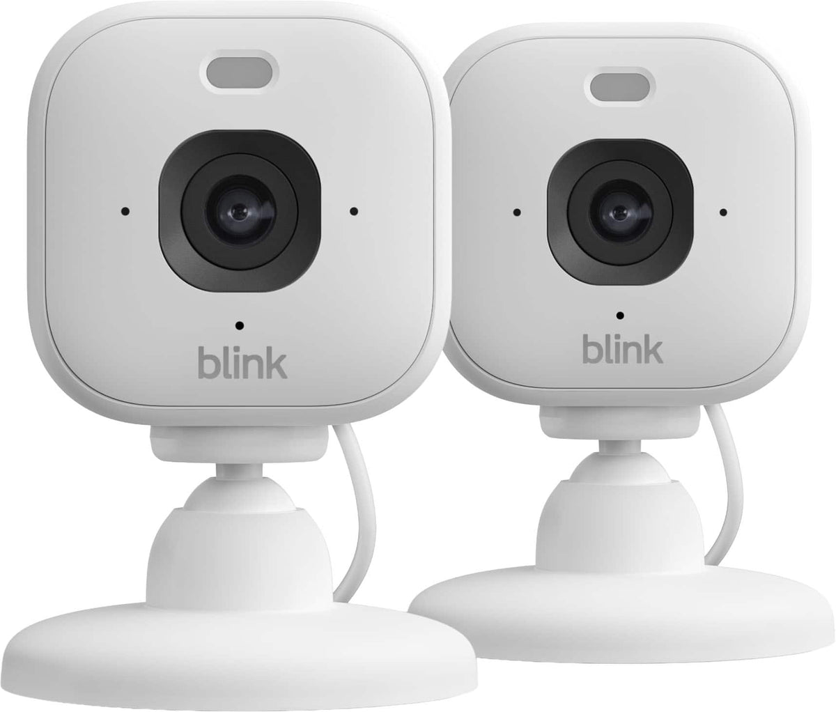 Blink - Mini 2K+ Compact plug-in security camera, 2K video resolution, color night vision, enhanced audio - 2 Cam - White