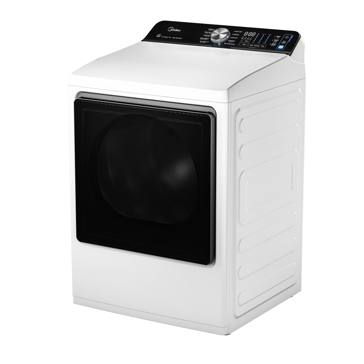 Midea - 7.4 Cu. Ft. Extra-Large Capacity Gas Dryer with QuadSensor Dry - White