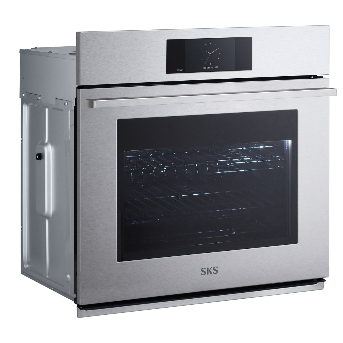 SKS - 30-in Single Wall Oven with Steam - Satin Stainless Steel