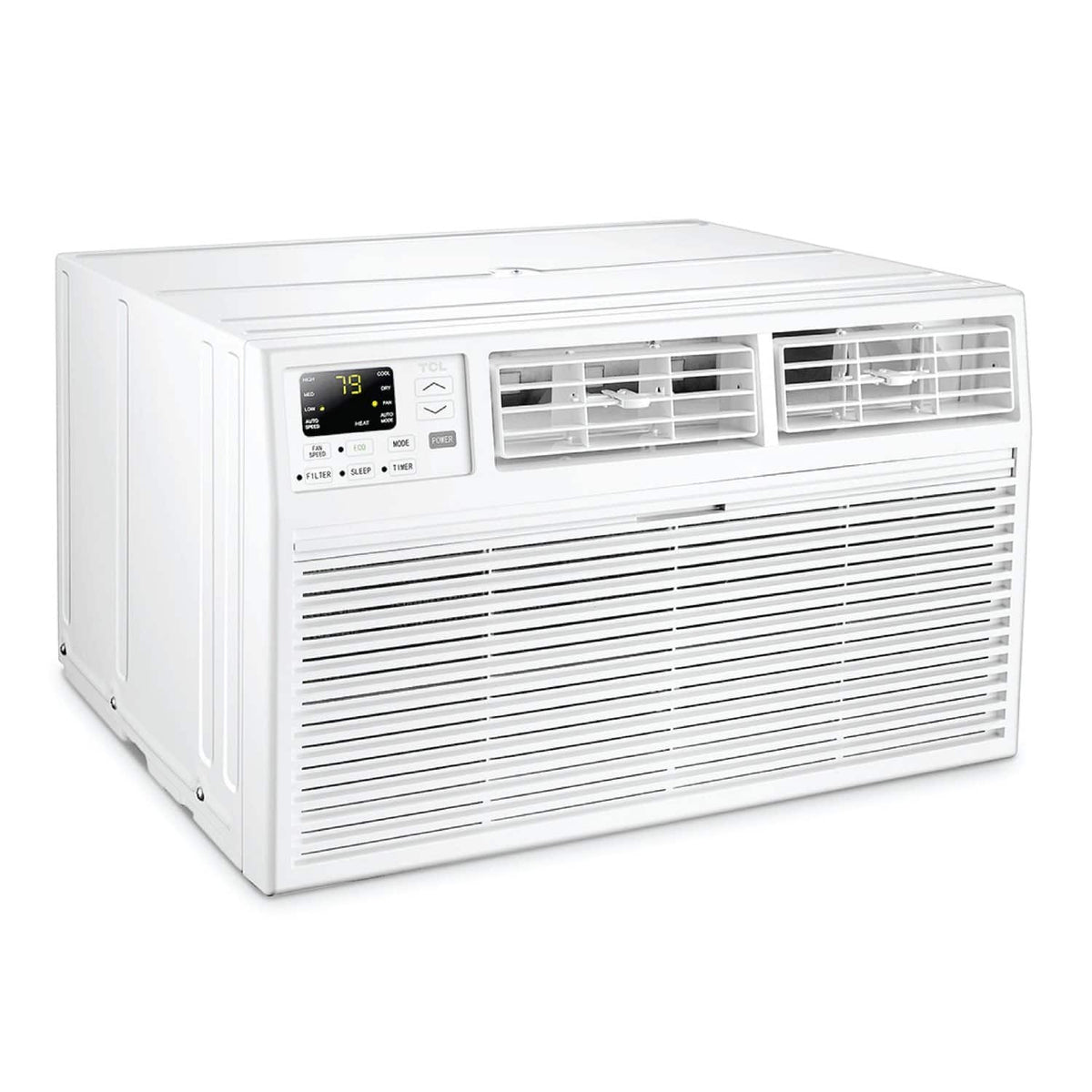 TCL - 450 Sq. Ft. 10,000 BTU Smart Through-the-Wall Air Conditioner with Wi-Fi and Remote - White