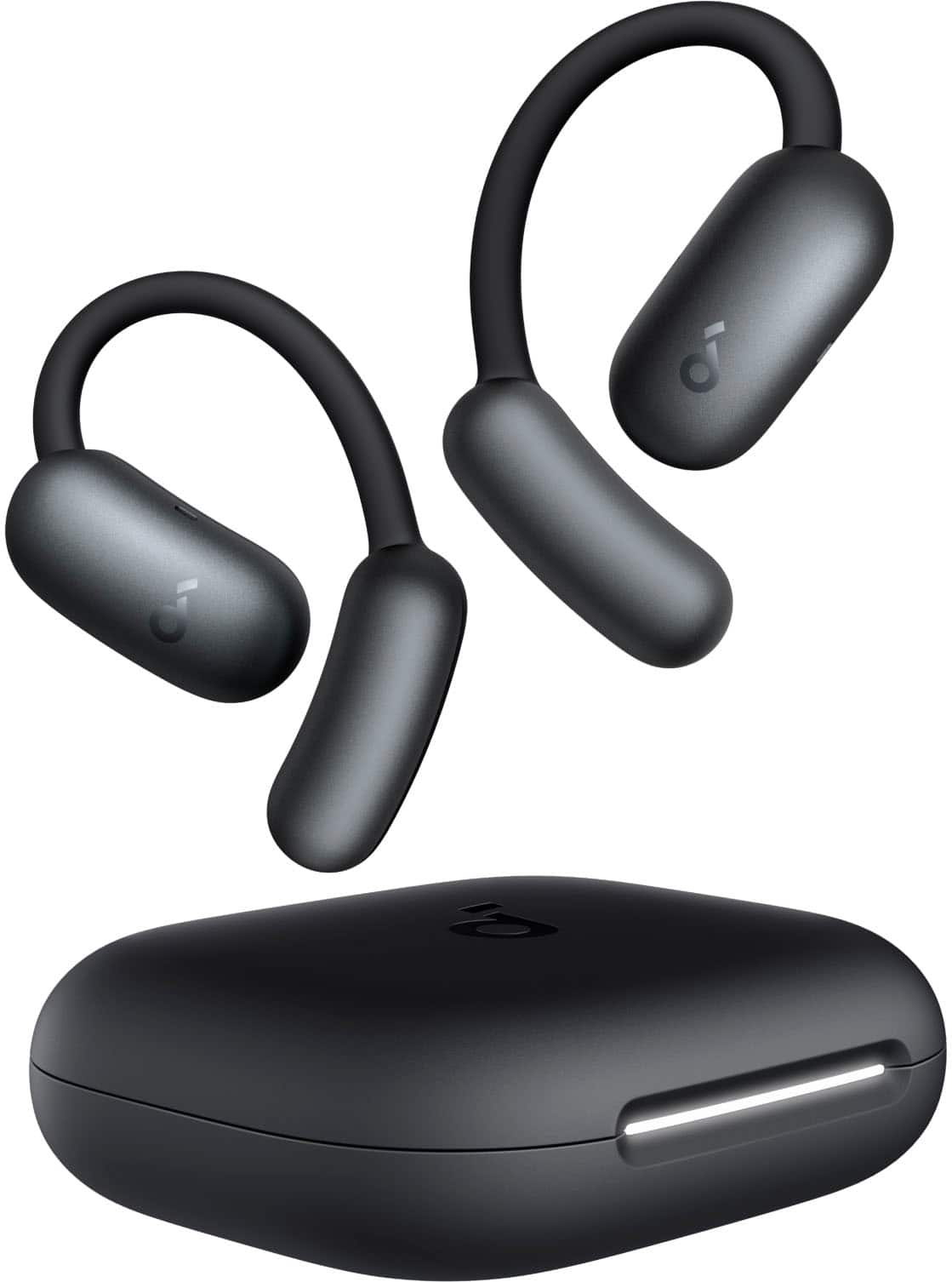 Soundcore - by Anker AeroFit 2 Open-Ear Headphones with Adjustable Ear Hooks - Black