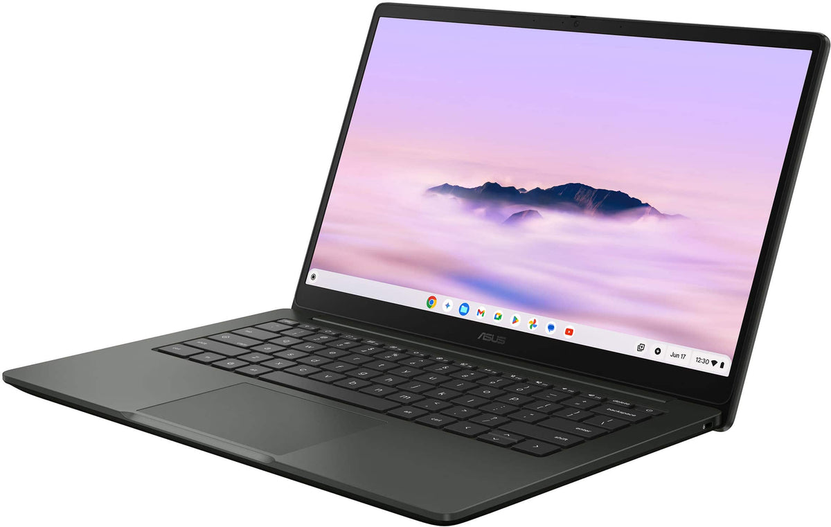 ASUS - CX14 14" FHD Chromebook Plus Laptop with Google AI - Intel Core 3 (2025) - 8GB Memory - 128GB Storage - Hunter Green
