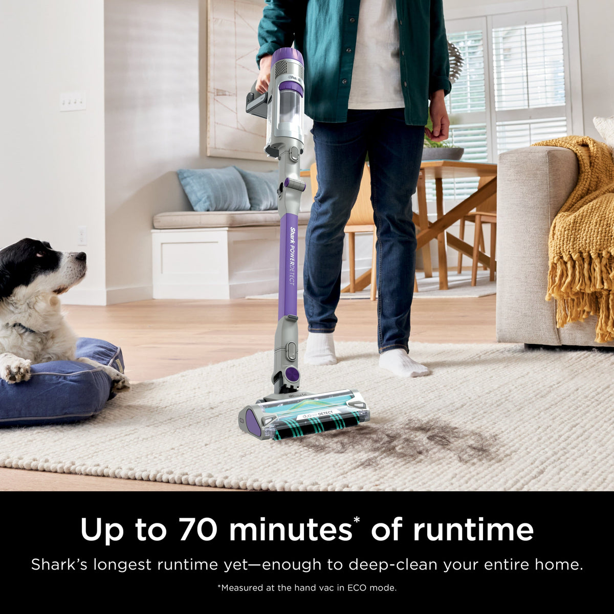 Shark - PowerDetect Cordless Stick Vacuum with Powerful Suction & HEPA Filtration, Up to 70 min Runtime - Dark Gray