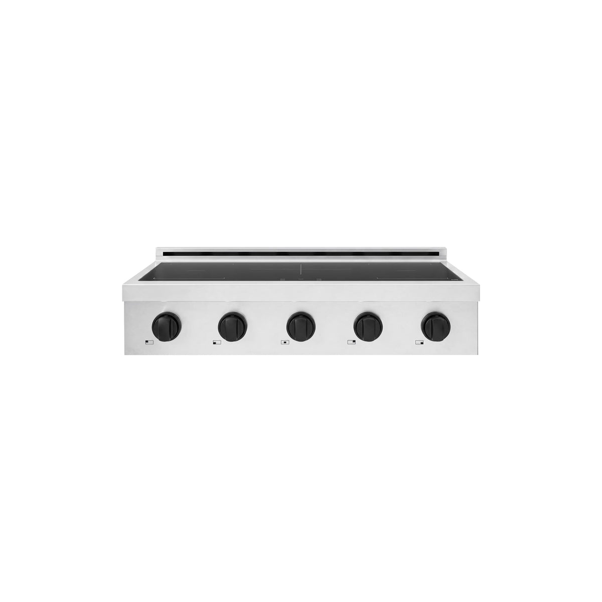 ZLINE - Autograph 36 in. Paramount Built-in Induction Rangetop with 5 Elements and Matte Black Accents - Stainless Steel