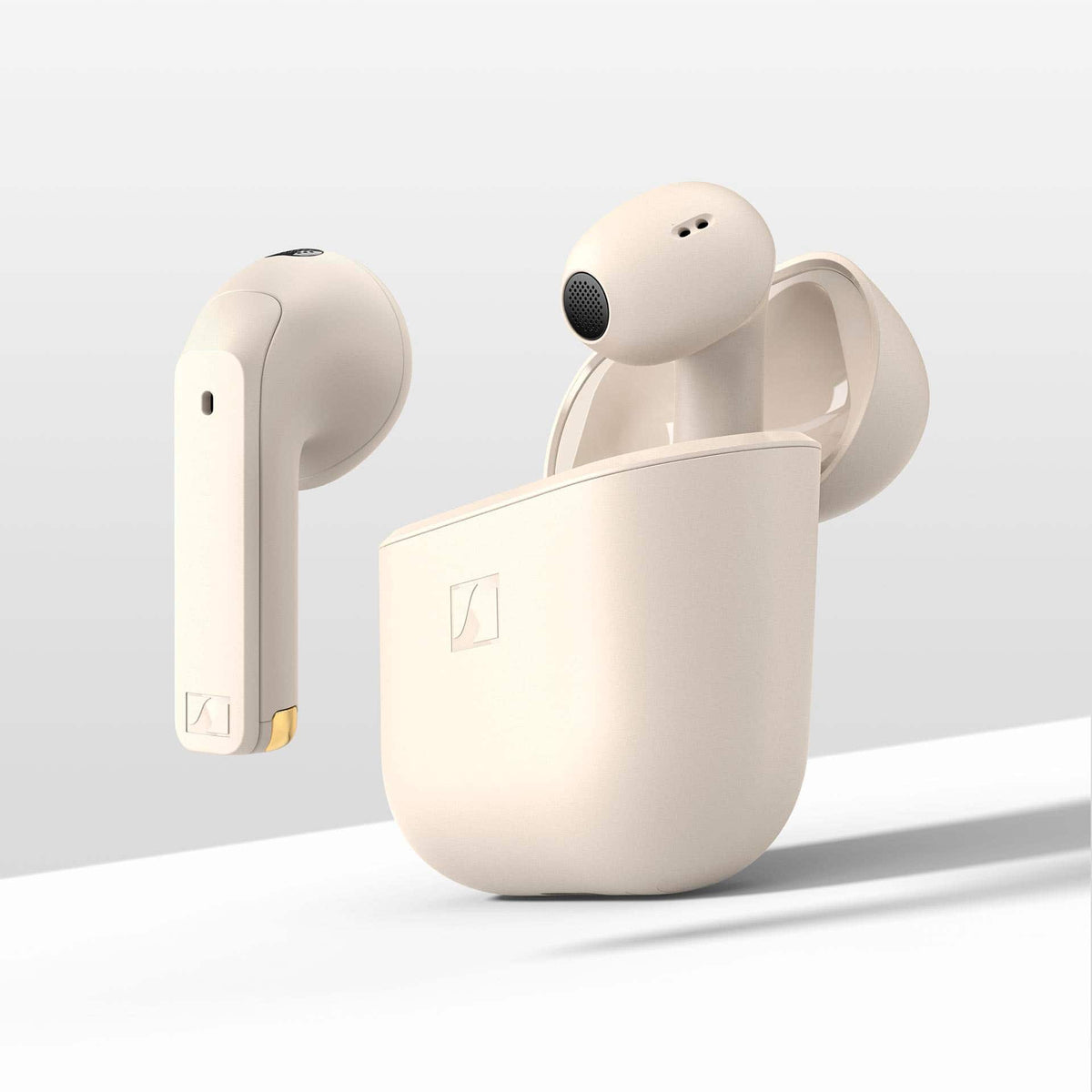 Sennheiser - ACCENTUM Open Wireless Earbuds - In Ear Buds with Open Design, Dynamic Sound and Bluetooth 5.3 - Cream