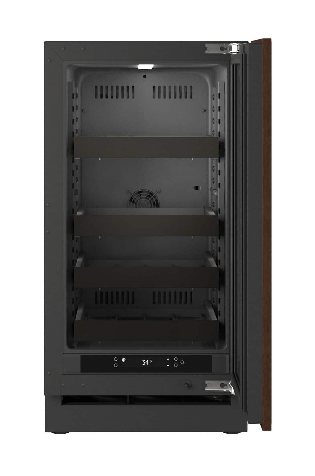 U-Line - 18"W. 3.5 Cu.Ft. Built-In Beverage Center - Panel Ready - Integrated Solid