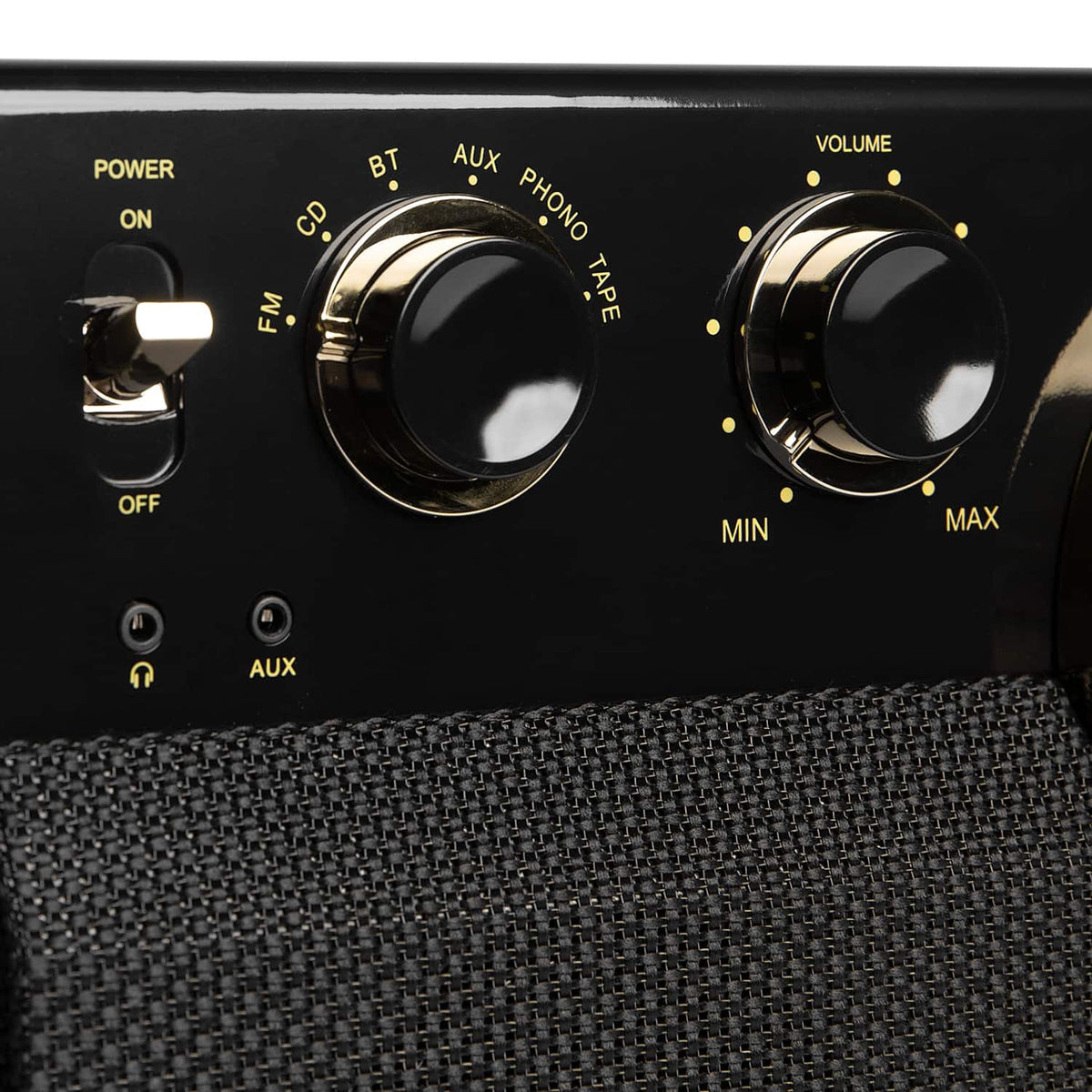 Victrola - Empire Bluetooth 6-in-1 Record Player - Gold/Brown/Black