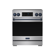 Gordon Ramsay Series by Thor Kitchen 4.8 Cu. Ft Freestanding Induction Range with Navy Blue Hardware - Stainless Steel