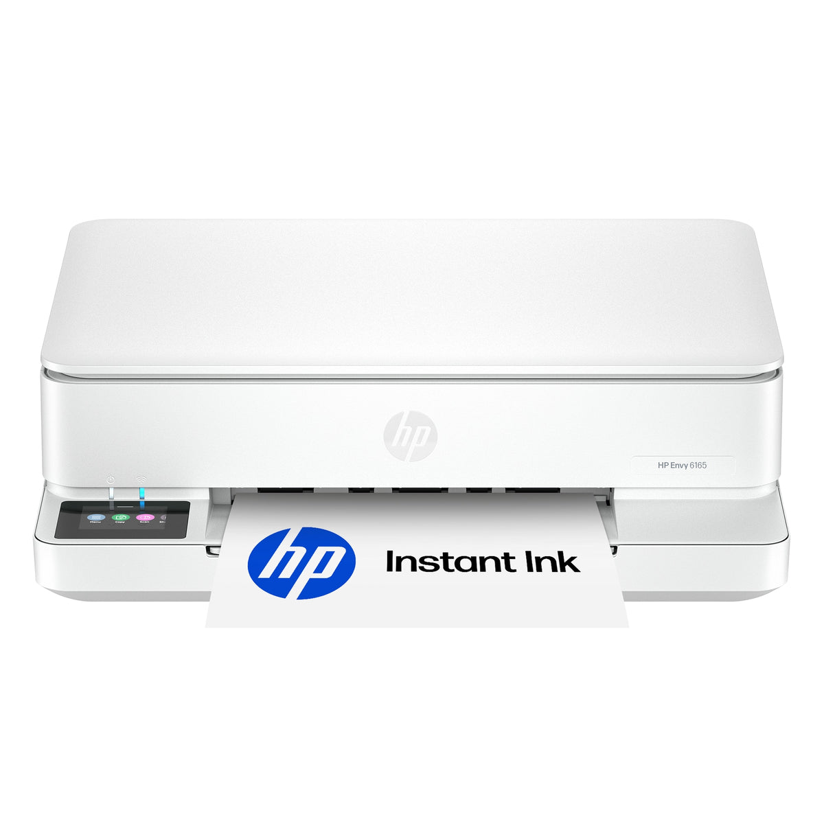 HP - Envy 6165 Wireless AI-Enabled All-in-One Inkjet Printer with 6 months of Instant Ink - White