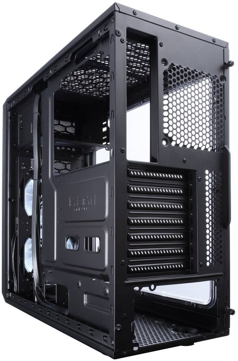 Fractal Design - Focus G ATX, microATX, Mini-ITX Black Chassis with Acrylic Window Mid Tower PC Case - Black