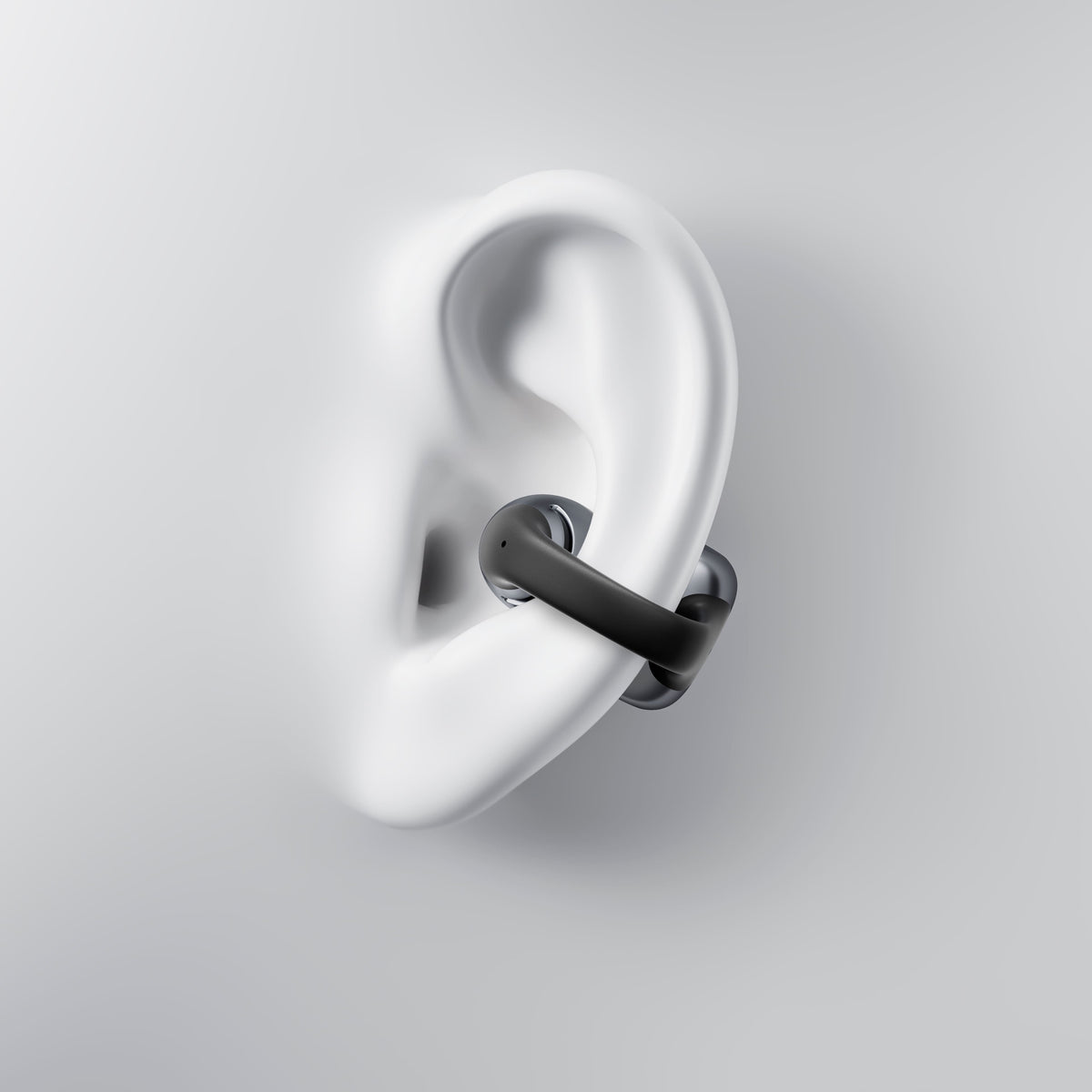 Shokz - OpenDots ONE Open-Ear Clip-On True Wireless Bluetooth Earbuds - Black