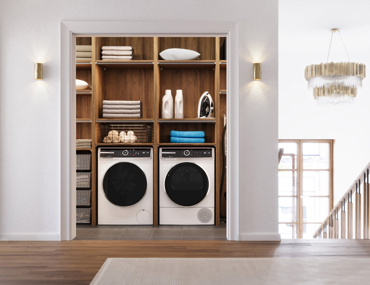 Bosch - 500 Series 2.4 Cu. Ft. High-Efficiency Stackable Smart Front Load Washer with 4D Wash System - White