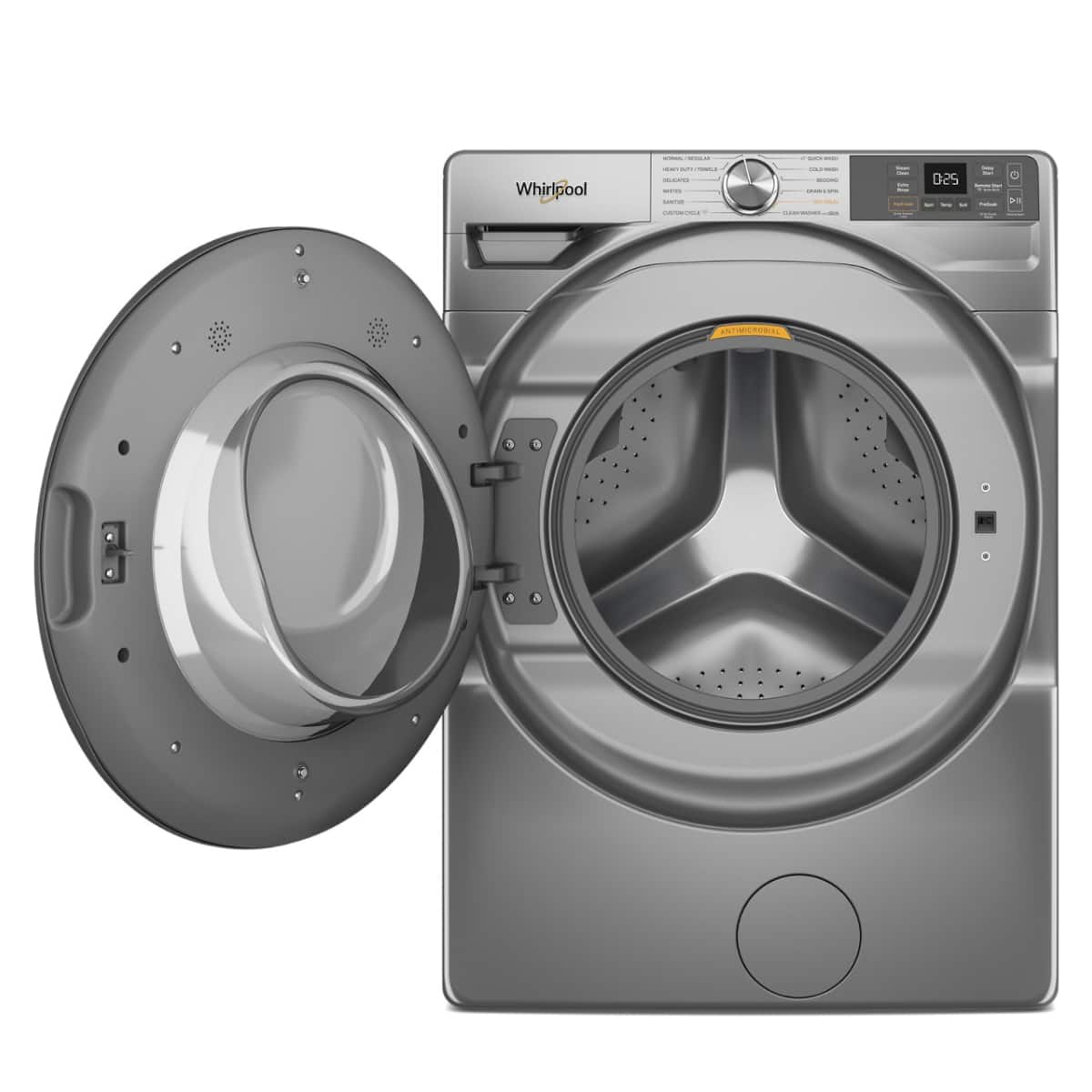 Whirlpool - 4.5 Cu. Ft. Smart Front Load ENERGY STAR® Washer with FreshFlow™ Vent System - Radiant Silver