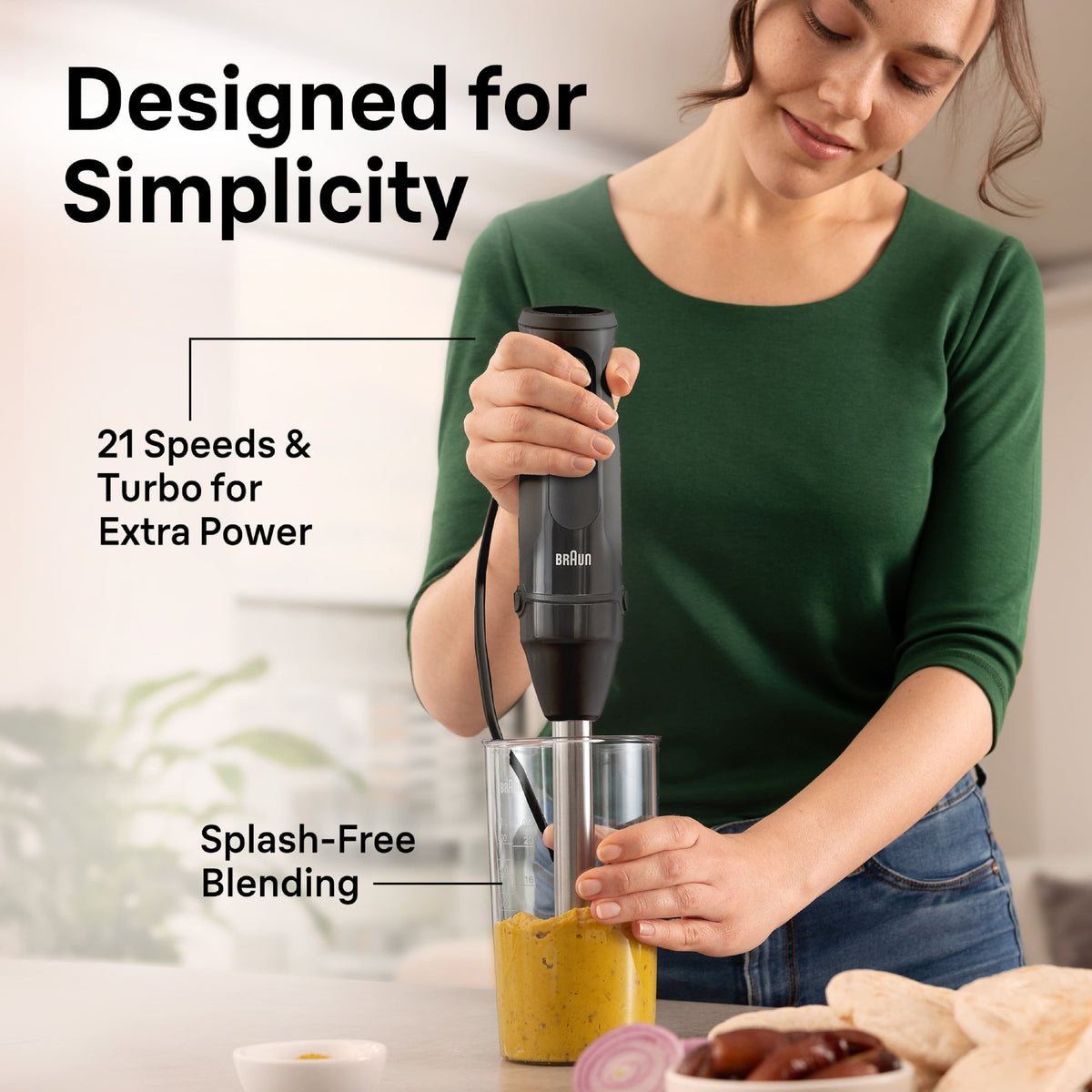 Braun - MultiQuick 5 Vario Hand Blender - Black