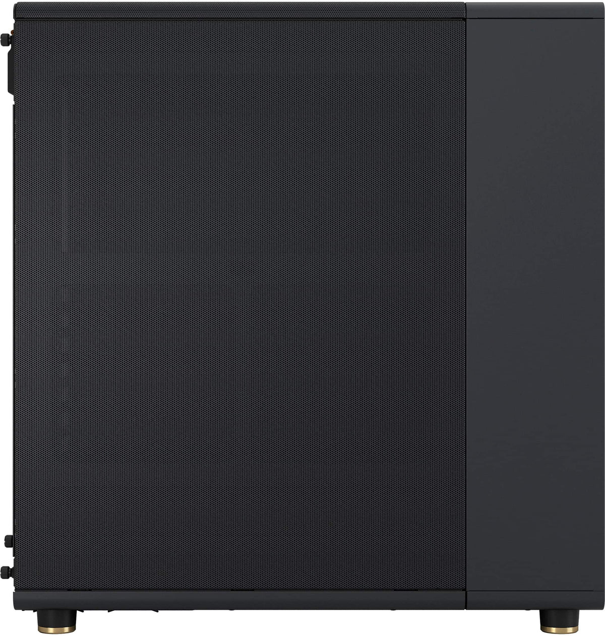 Fractal Design - North Charcoal Black with Walnut Front and Mesh Side Panel Mid-Tower PC Case - Black