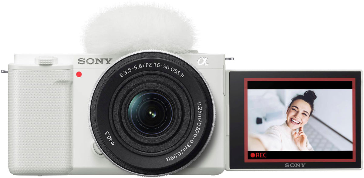 Sony - Alpha ZVE10: APS-C Content Creators’ Camera - White
