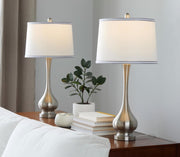 Cairo - Contemporary Table Lamp (Set of 2) - Brushed Nickel