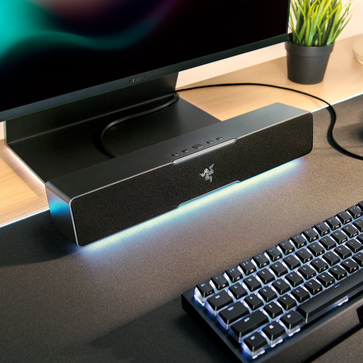 Razer - Leviathan V2 X 2.0 Bluetooth Gaming Speaker with RGB Lighting (1-Piece) - Black